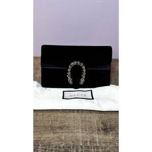 Gucci Dionysus mini black velvet crossbody